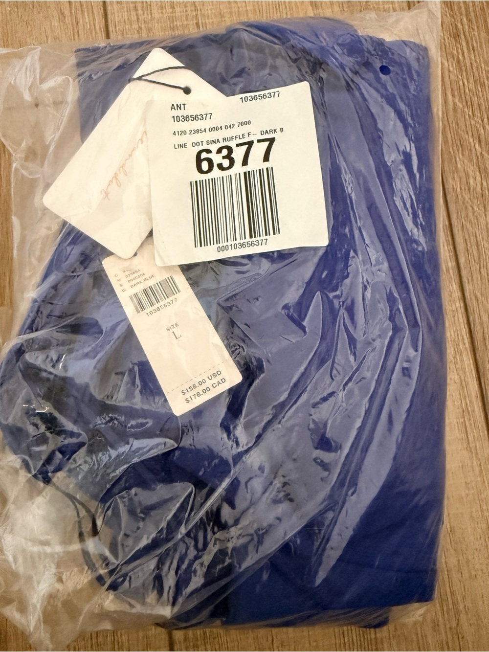 NWT Anthropologie Line & Dot Dark Blue Asymmetrical Satin Maxi Skirt Size L - Picture 5 of 6